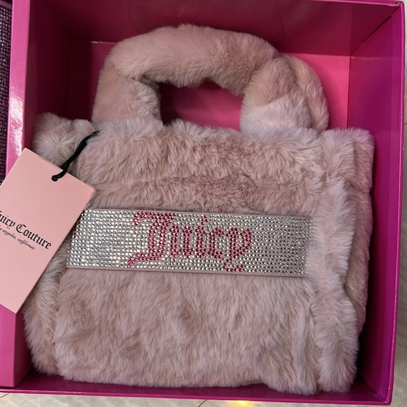 Juicy Couture Dusty Blush Mini Tote & Barrel Coin Purse Set - TikTok Famous! - Picture 3 of 6